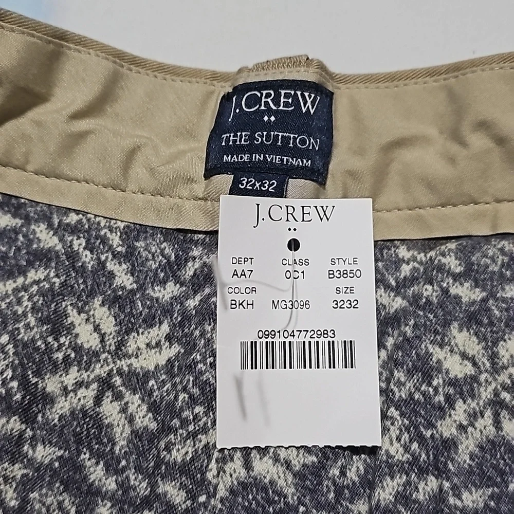 J. Crew The Sutton Slim Fit Size 32x32 NWT